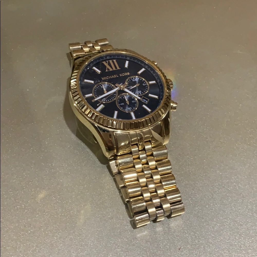 Michael Kors Men's Chronograph Gold Bracelet Watch